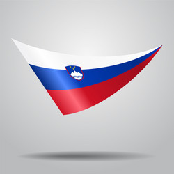 slovenian flag background Vector Image