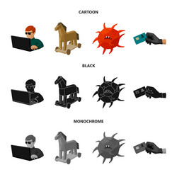 hacker hacking system internet hackers vector image