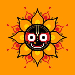 jagannath indian god of the universe Vector Image