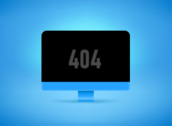 404 Error - Website Unavailable vector image