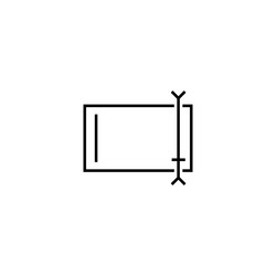 flat folder icon for renaming and editing text vector image
