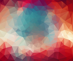 triangle geometric background color abstract vector image