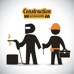 under construction design vector