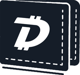 Digibyte digital asset accepted concept dgb vector