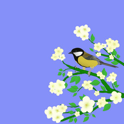 little bird perched Vector Image