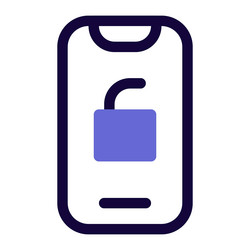 Unlock smartphone using secure passcode vector