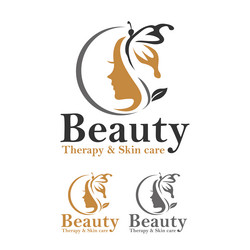 beauty business logo design template Vector Image