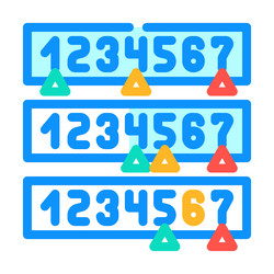 binary search algorithm color icon vector image