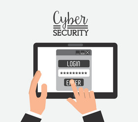 Cyber security vector