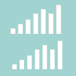 Graphs and charts set statistic data vector
