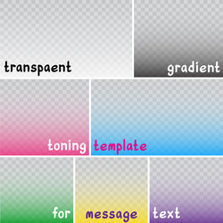 Gradient Text Overlay Template vector