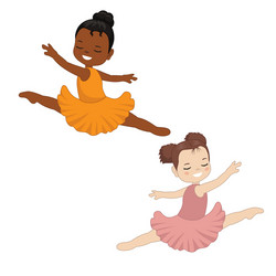 Cute Little Ballerina Dancing Vector Images (over 2,400)