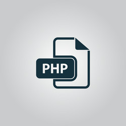 Php computer file extension symbol vector