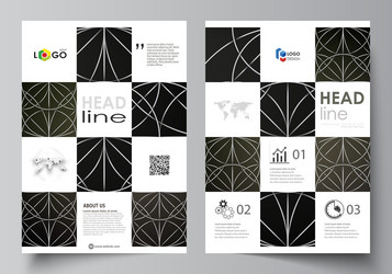 Business templates for brochure magazine flyer vector