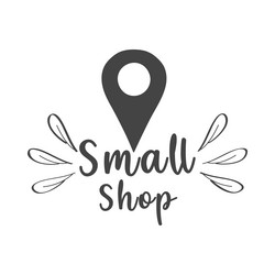 Location small shop vector