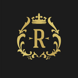 Luxury letter s logo Royalty Free Vector Image
