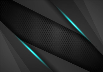 Dark abstract background with overlap layers vector