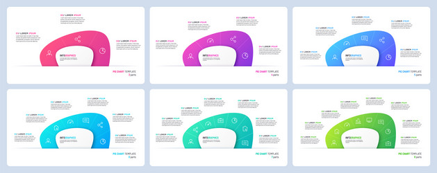 Step by template numbered chart infographic Vector Image
