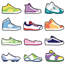 Sport shoes Royalty Free Vector Image - VectorStock