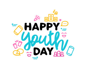 Youth Day Typography Quote Card Vector Image