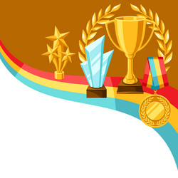 Awards and trophy vector