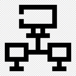 computer networking icon internet technology vector image