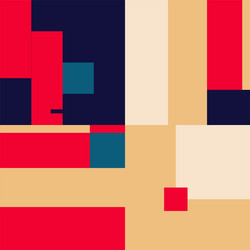 deconstructed abstract pattern design vector image