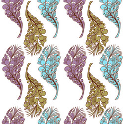 Seamless feather pattern vector