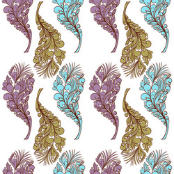 seamless feather pattern vector