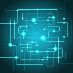 Abstract Circuit Network Background vector image