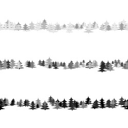 Seamless random pine tree pattern paragraph vector