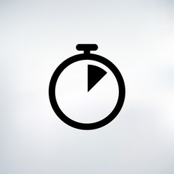 7 seconds countdown timer icon set time interval vector image