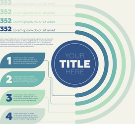 Data Visualization - Pie Chart Steps vector image