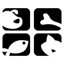 veterinary logo for pet shop Vector Image