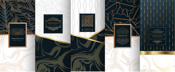 Collection Design Elementslabelsiconframes Vector Image