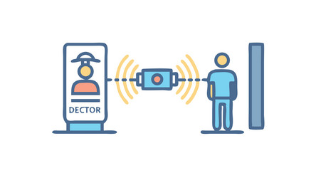 digital identity verification and secure vector image