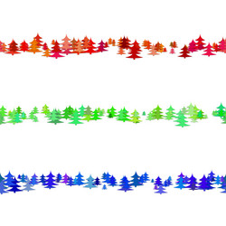 pine tree pattern paragraph rule line design set vector image