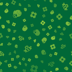 set line fingerprint cyber security and processor vector image