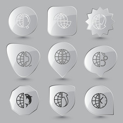 globe and clock array up shamoo gears vector