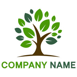 Tree botany life nature logo Royalty Free Vector Image