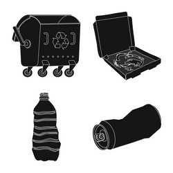 Isolated object refuse and junk icon vector