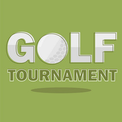 Golf Tournament Poster Vector Image