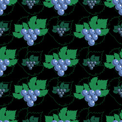 Grapes Seamless Pattern vector image