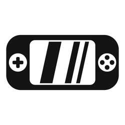 portable gaming console showing loading screen vector image