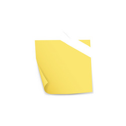 Realistic blank sticky note with adhesive tape vector