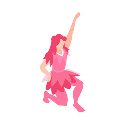 isometric dancer juggler composition vector