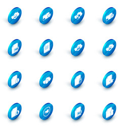 set document folder with clock cloud and shield vector image