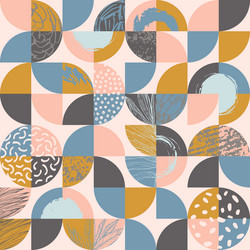 abstract background in retro scandinavian vector image