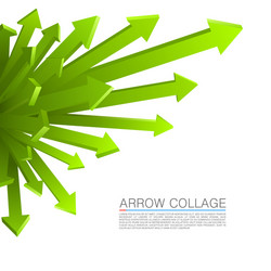 Exploding Arrow - Dynamic Growth vector image