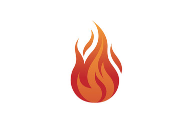 flaming fire logo Vector Image